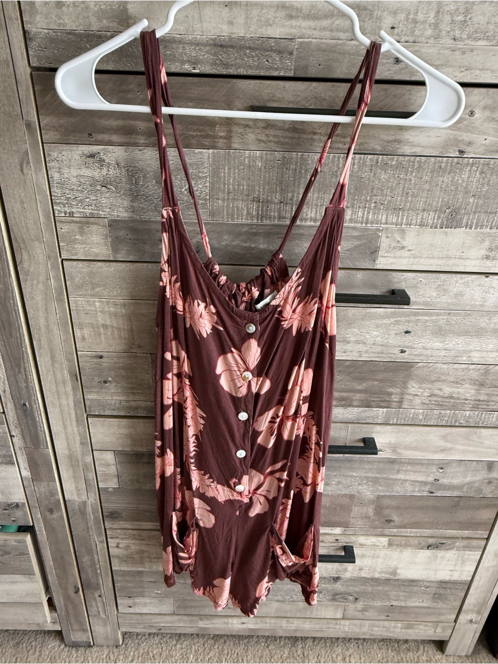 Floral Button Romper